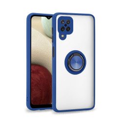 Tuff Slim Armor Hybrid Ring Stand Case for Samsung Galaxy A12 (Navy Blue) Tuff Slim Armor Hybrid Ring Stand Case for Samsung Galaxy A12 (Navy Blue)